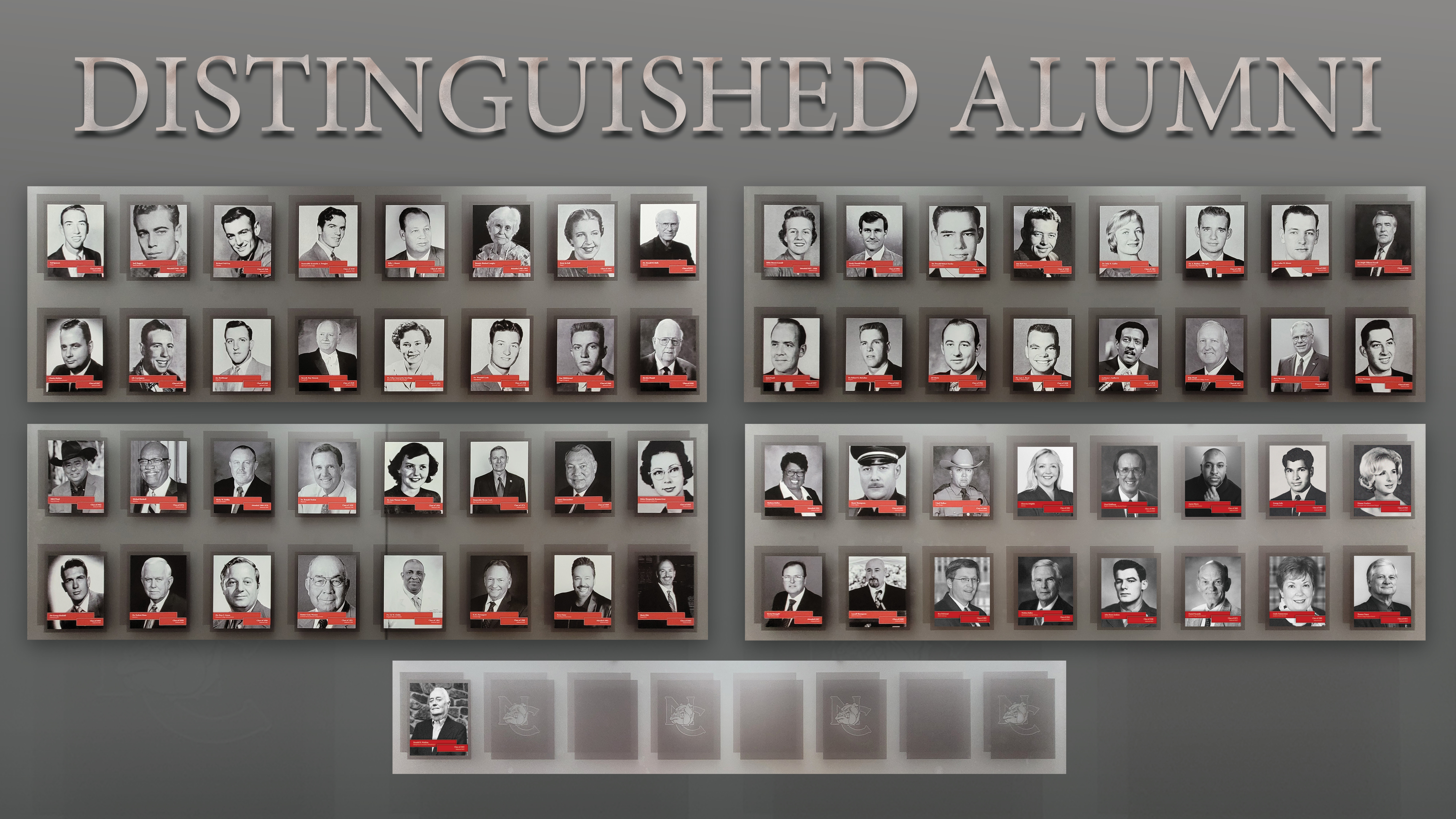 校友墙 Collage - Wall of Distinguished Alumni Recipients