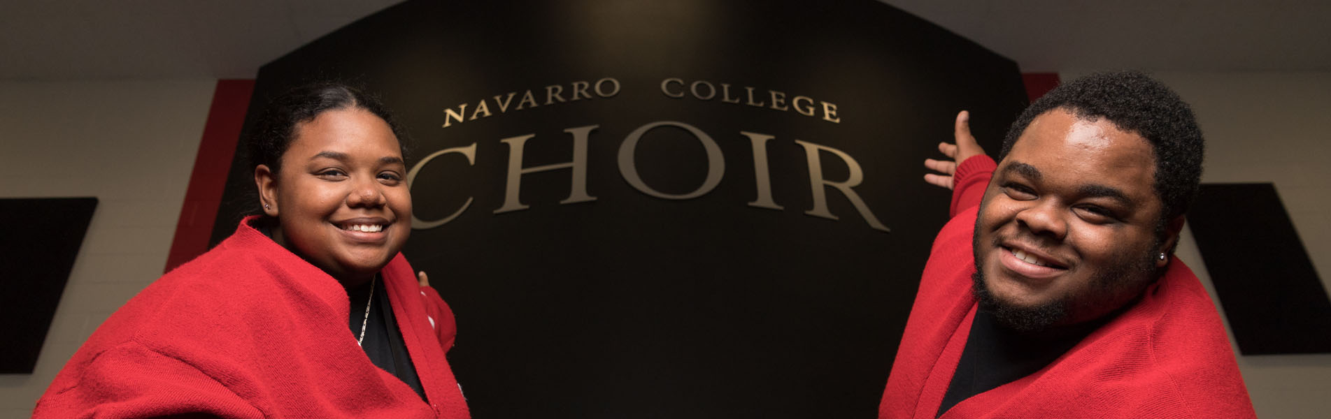 Two students in the Choral Program