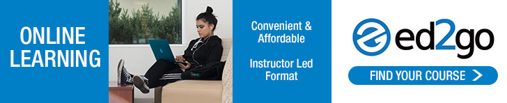 ed2go ed2go ad showing a student sitting on couch with a laptop