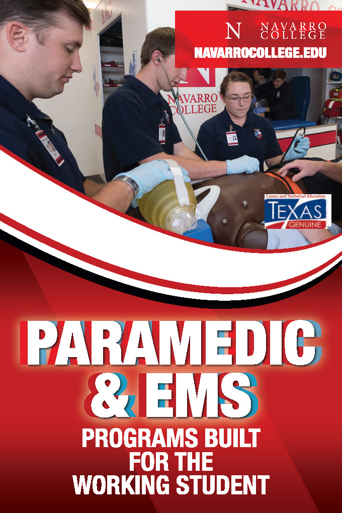 Decorative: Paramedic and EMS program advertisement