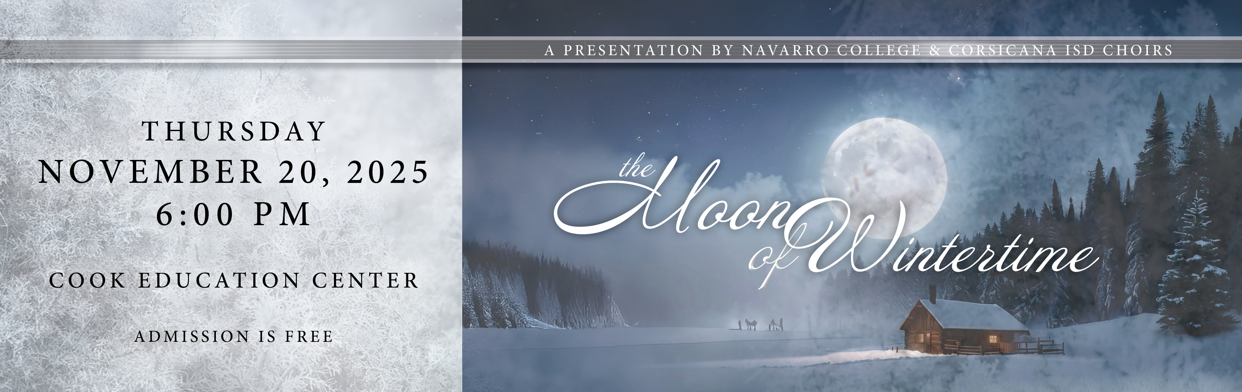 Snowy cabin in the wilderness