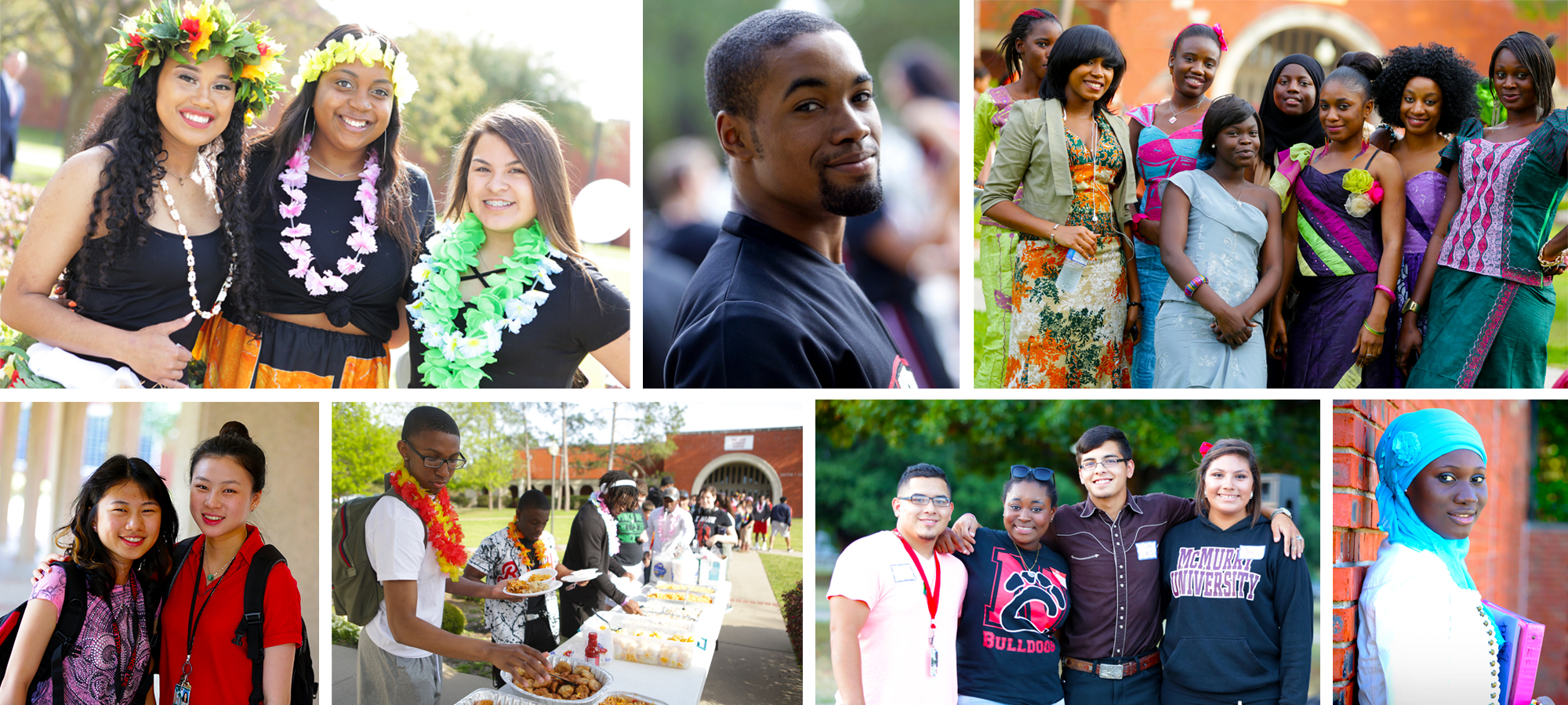 皇冠博彩 国际学生s 7-picture collage of 国际学生s at 皇冠博彩