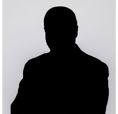 vacant silhouette of person