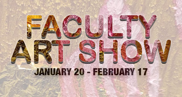 1月20.日至2月17日，北卡罗来纳大学举办教师艺术展