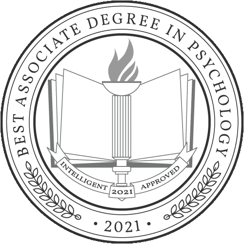 2021 OnlineU Badge 2021 Intelligent Badge: Best Online Associate in Fire Science and Psychology Programs