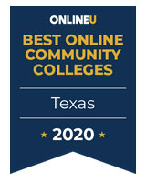 2020 OnlineU Badge 2020 OnlineU Badge: Best Online Community Colleges in Texas