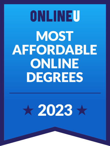 OnlineU logo 2023 OnlineU Badge: Best Online Associate in Criminal Justice