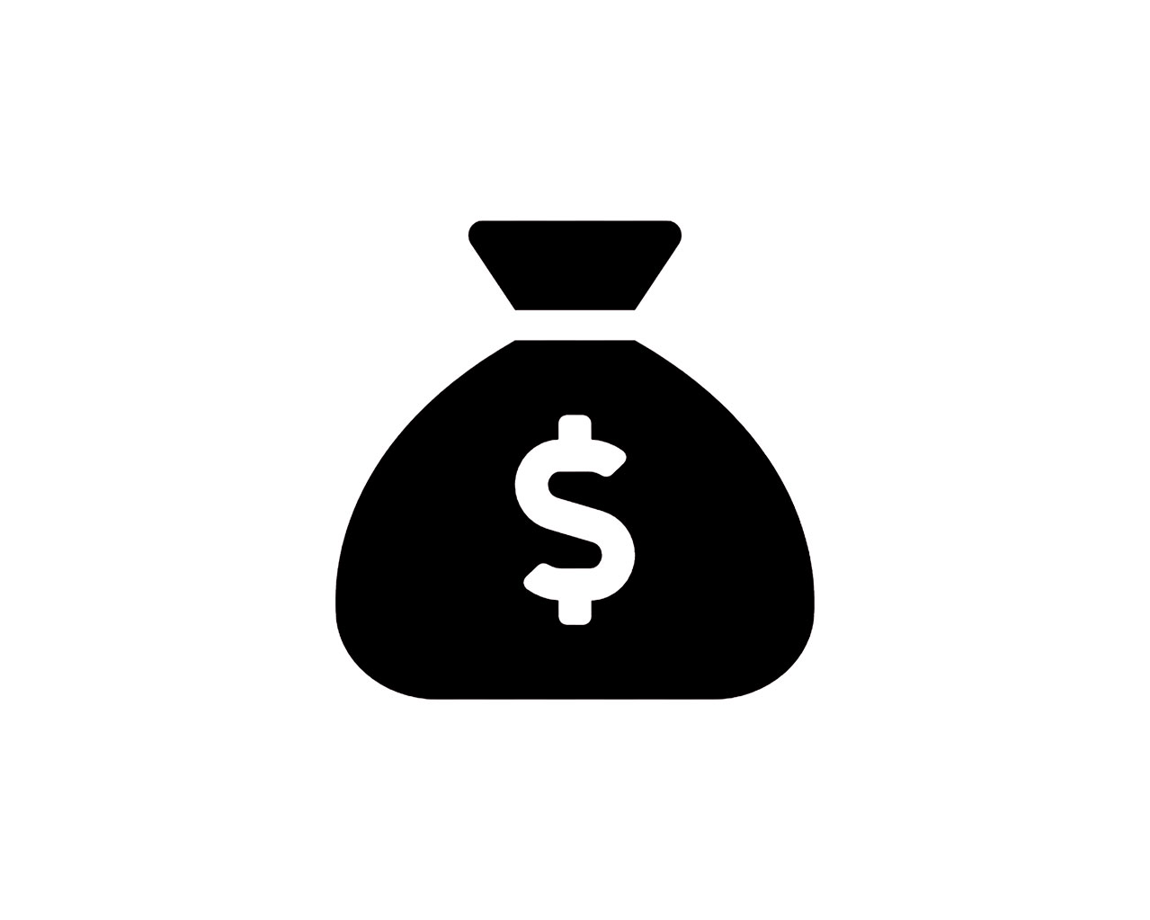 Affordability image of money bag icon
