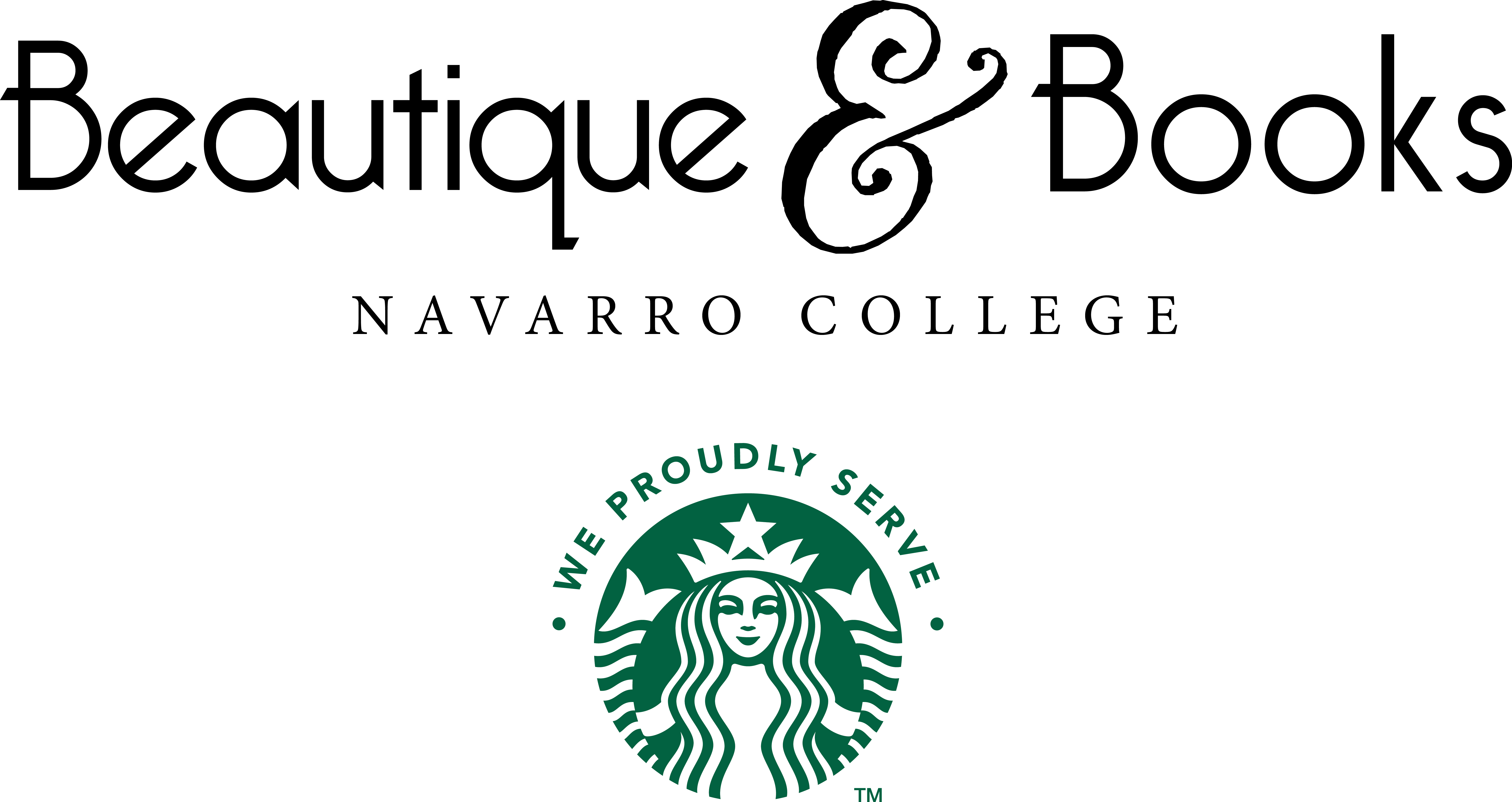 We Proudly Serve Starbucks Beautique and Books - We Proudly Serve "Starbucks" logo