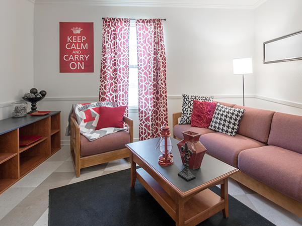 Main Room Common area with modern furniture