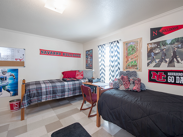 dorm Full-room view showing layout and furnishings