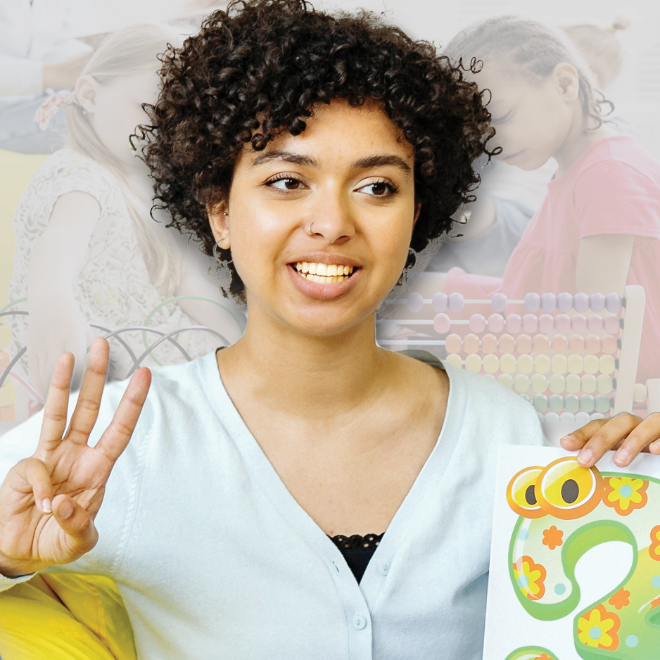 Child Development Student in Child Development Classroom